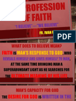 The Profession of Faith: "I Believe"-"We Believe"