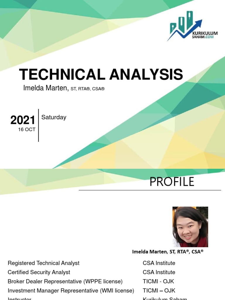 Technical Analysis 16 Oct 2021 | PDF | Market Trend | Technical Analysis