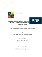 Estudio Descriptivo Del Ausentismo Laboral en Trabajadores Del Sistema Publico de Salud en Chile_Leslye Rojas C