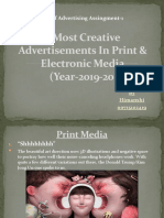 Advertisements in Print & Electronic