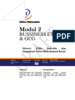 Modul 2 Etika Individu Dan Organisasi Serta Diskriminasi Kerja