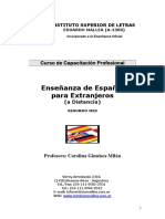 Curso de Español para Extranjeros del Instituto Superior de Letras Eduardo Mallea