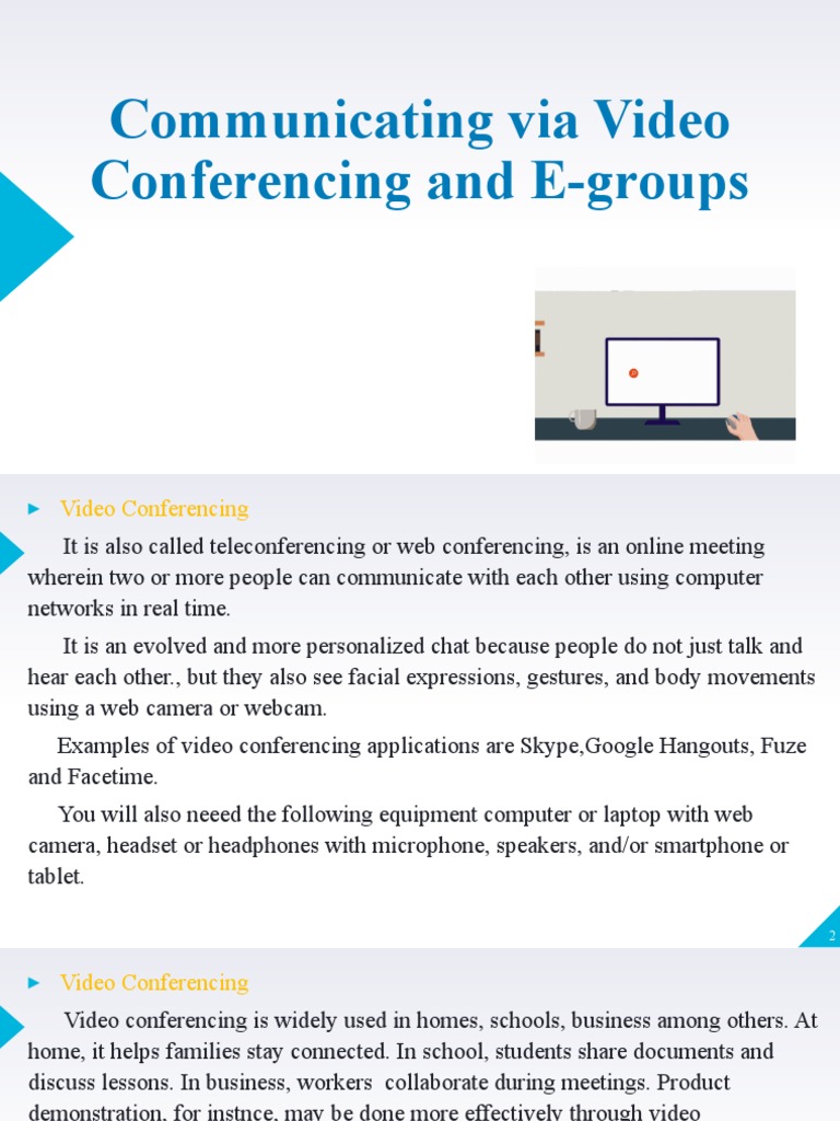 Communication Via Video Conferencing PDF Videotelephony 