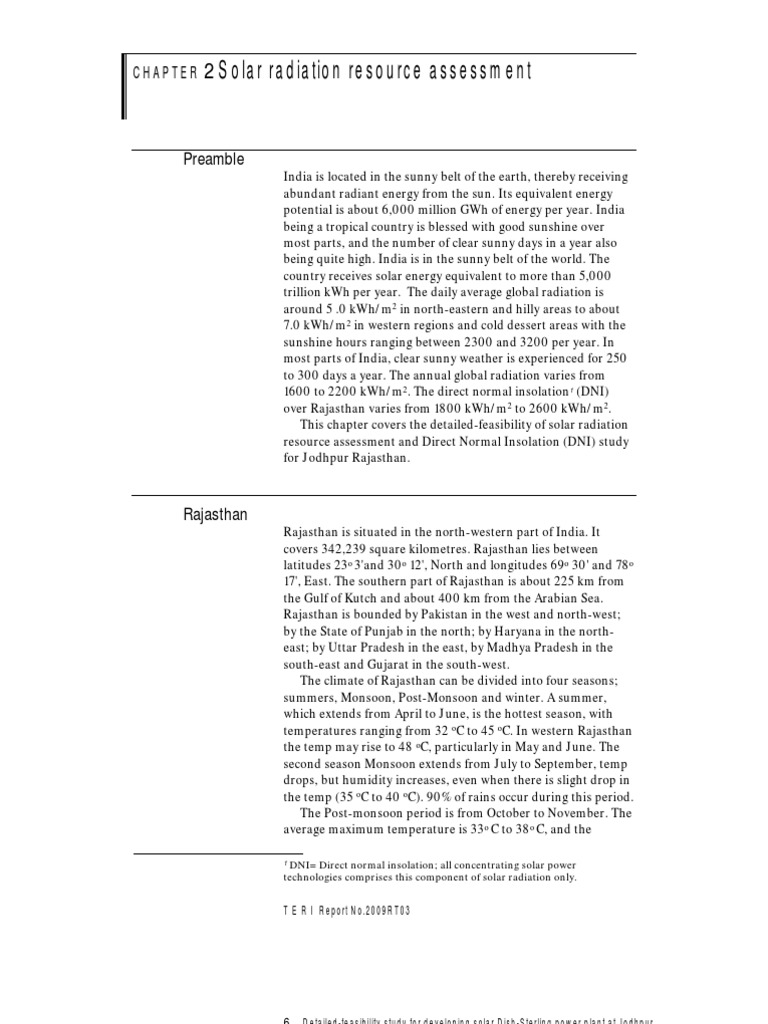 Solar Radiation Assessment in Jodhpur | PDF | Climate | Meteorology