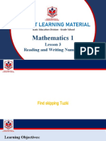 Module 1_Lesson 3_Reading and Writing Numbers_Math 1