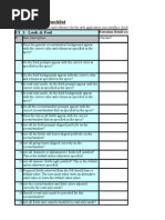 User Interface Checklist UI - 1: Look & Feel: # Item Description Checked?