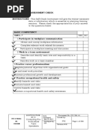 Form 1.1 Self-Assessment Check INSTRUCTIONS: This Self-Check Instrument Will Give The Trainer Necessary