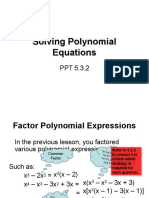 Solving Polynomial Equations