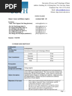 Linear Algebra Syllabus USTH - 2021 2