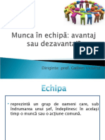 Munca În Echipă