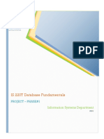 IS 220T Database Fundamentals: Project - Phase#1
