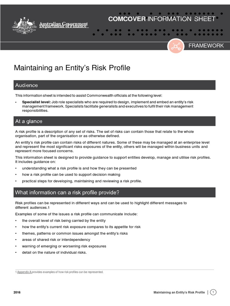 Understanding Organizational Risk: Guidance on Developing and