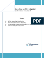 Incident Reporting and Investigation: Airside Operational Instruction 09