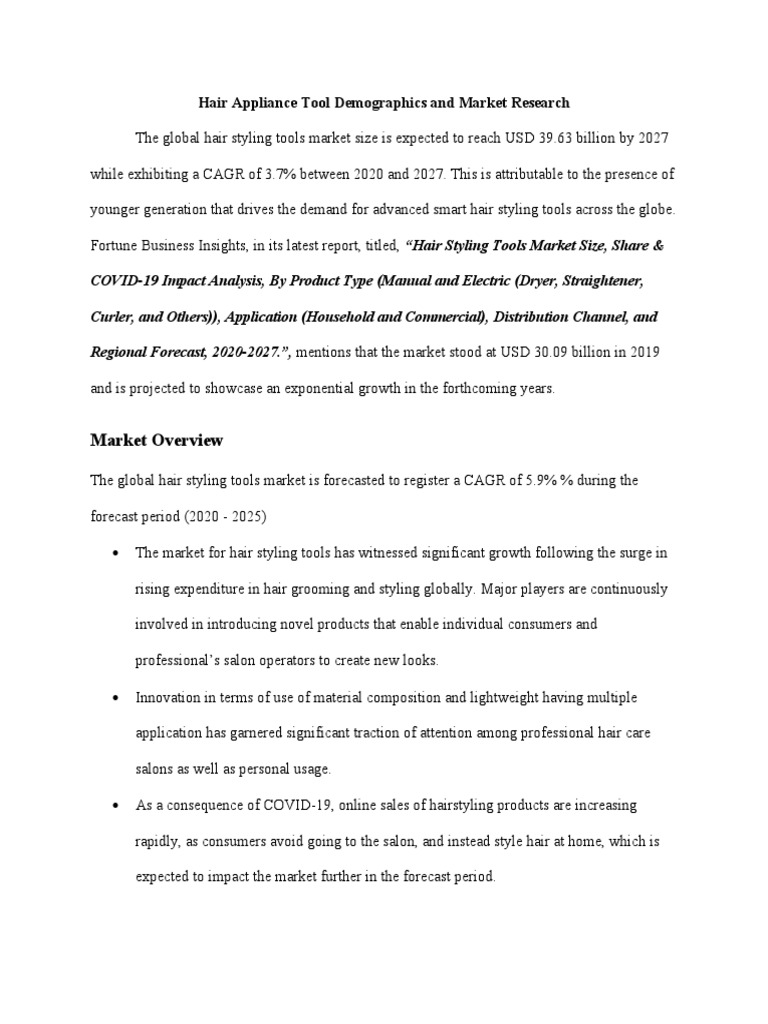 Hair Appliance Tool PDF Hairstyle Cosmetics