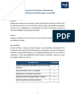 Protocolo - Limpieza y Desinfección Flota Tigo