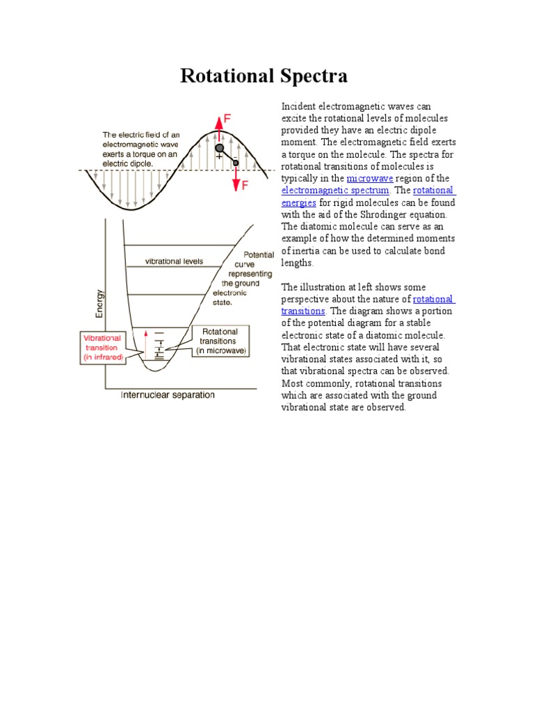 Rotational Spectra | PDF | Diatomic Molecule | Energy Level
