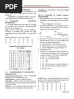 Equency Distribution Table