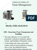 Outlines of Solid Waste Management