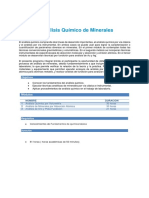 Analisis Quimico de Minerales