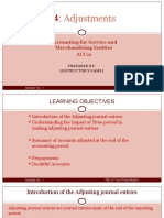 Adjustments: Accounting For Service and Merchandising Entities ACC11