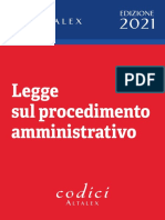 Legge Sul Procedimento Amministrativo 2021