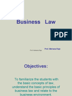 Business Law: Prof. Mohana Raje