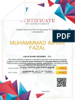 Muhammmad Imran English Grammar Assessment English Grammar CAFLR 14 16 Edelytics Online