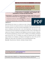 Pharmacodynamic Interactions of Amlodipine and Enalapril With Glyburide in Normal and Diseased Rats