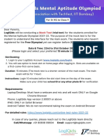 Logiqids Will Be Conducting A: Mock Test