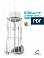 Water Supply Planning Progress Report January 2021