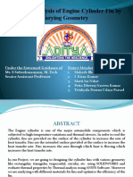 Thermal Analysis of Engine Cylinder Fin by Varying Geometry
