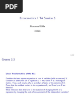 Econometrics I: TA Session 5: Giovanna Ubida