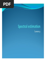 Spectral Estimation