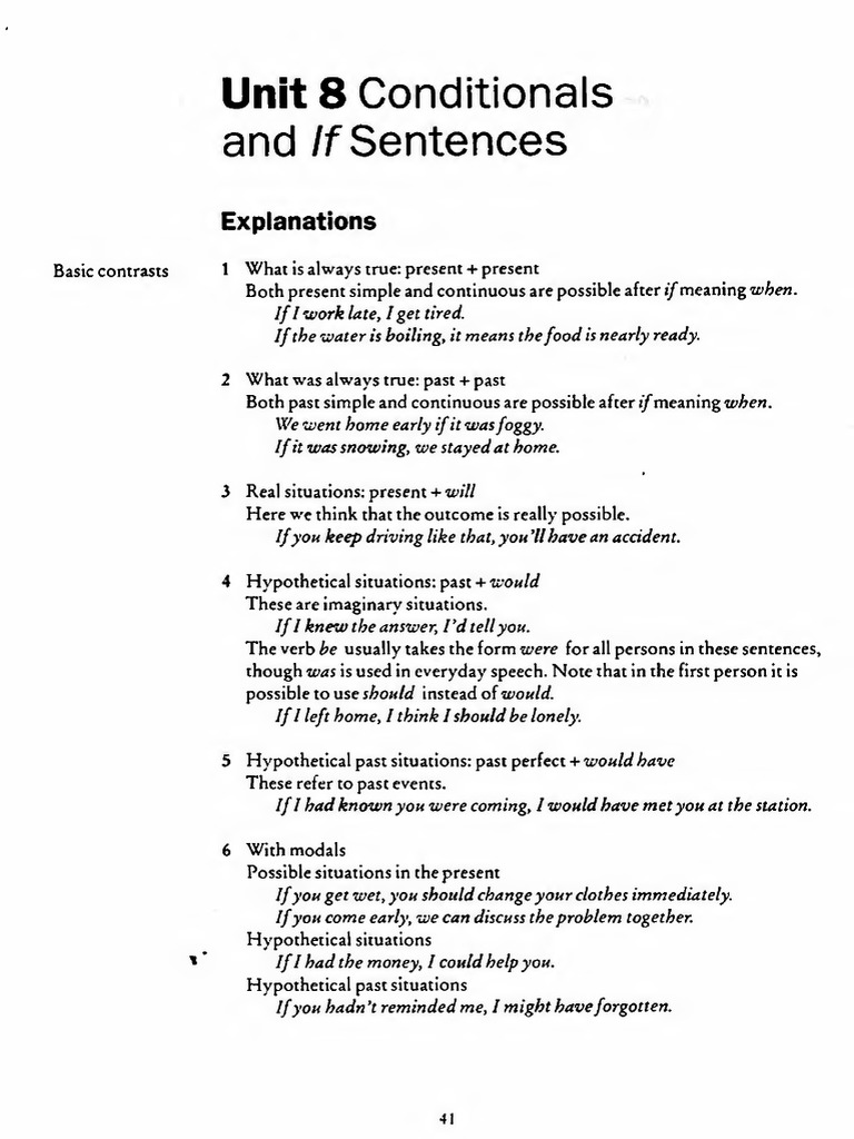 Conditionals Pdf