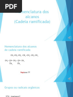 Nomenclatura dos alcanos de cadeia ramificada