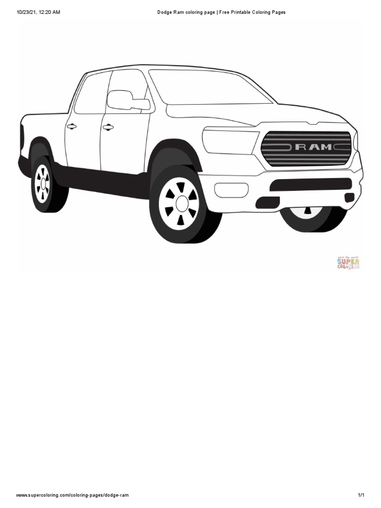 Dodge Ram Coloring Pages