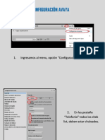Configuracion AVAYA