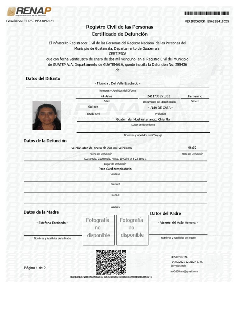 acta de nacimiento guatemala