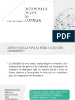 Metodología para La Evaluación Del Desempeño Auditoria