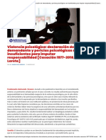 Violencia Psicológica: Declaración de Demandante y Pericias Psicológicas Son Insuficientes para Imputar Responsabilidad (Casación 1977-2018, Loreto)