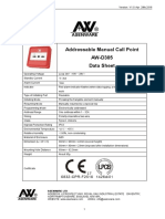 ASENWARE AW-D305 Addressable Manual Call Point Data Sheet