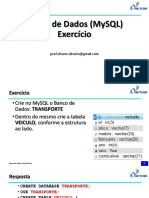 BD03-BANCO DE DADOS - MySQL - Exercicio