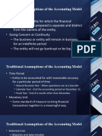 Traditional Accounting Model Assumptions