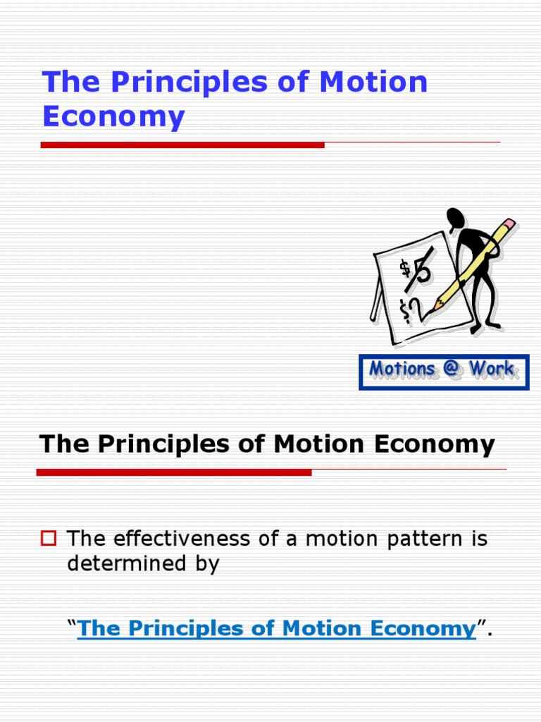 Principles of Motion Economy PDF Sewing Machine Sewing