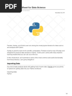 Python for DS Cheat Sheet