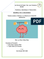 Factores Sociales e Históricos y Su Influencia en El Desarrollo Adolescente