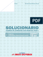 Solucionario San Marcos 2020-i Domingo 15 Setiembre