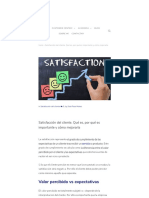 Satisfacción Del Cliente. Qué Es, Por Qué Es Importante y Cómo Mejorarla