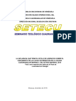 Maracay Diciembre de 2019.: "Tesis Como Requisito para Optar Por El Titulo de Licenciatura en Teología"