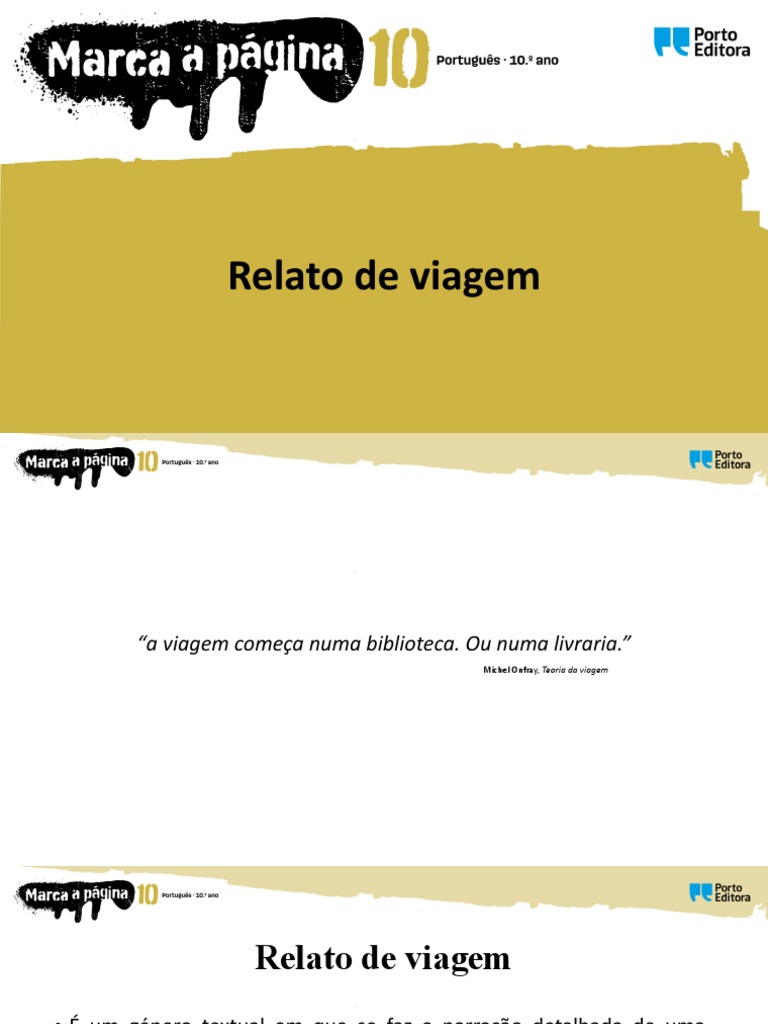 Características do Relato de Viagem | PDF | Trem